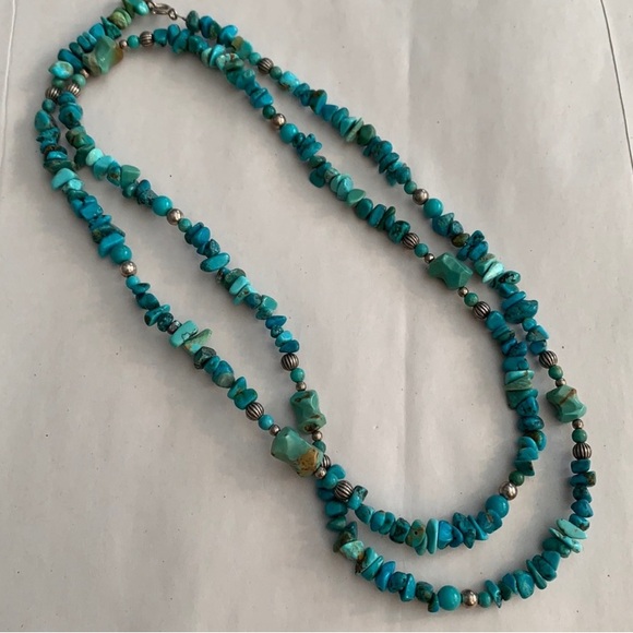 Relious Carolyn Pollak Turquoise Sterling Necklace - Picture 1 of 5
